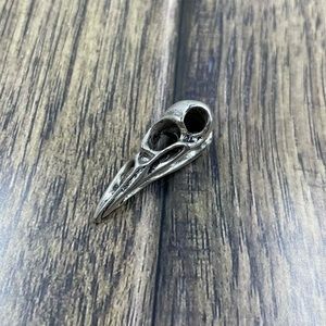 Raven skull pendant